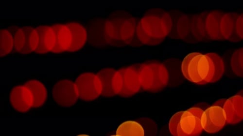 Red And Yellow Colors Of Church Candle Bokeh 01