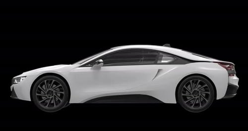 Single Sports Car Rotating on Alpha Loop