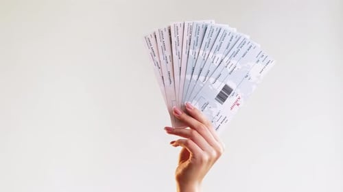 Boarding Pass Business Trip Passenger Hand Ticket