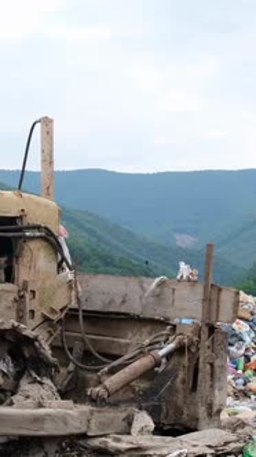 Mountain Landfill Sprawl in the Countryside