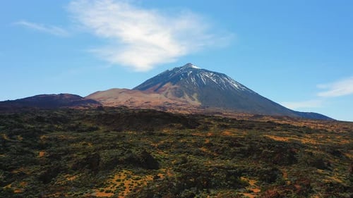 Highest Point in Spain is Volcano Teide in National Park of Tenerife Island