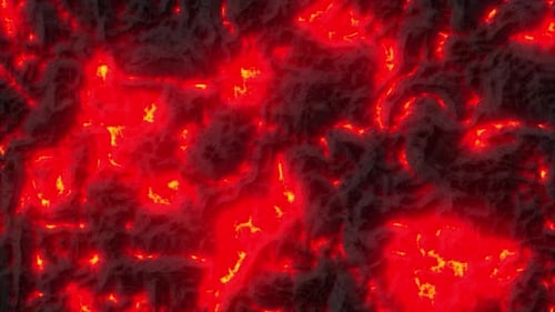Seamlessly Looping Abstract Molten Lava Background Animation