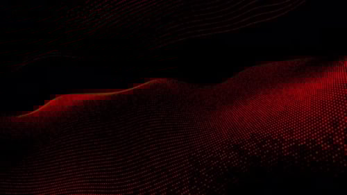 Abstract Red Particle Wave Background Animation Loop