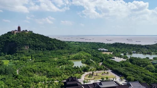 The Natural Scenery of Wolf Mountain in Asia