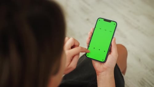 Phone with Green Screen and Chroma Key