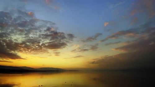The Sea Water In Sunset Light 4