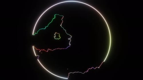 Multicolor Abstract Glowing Vanishing Ball Background Vj Loop In 4K