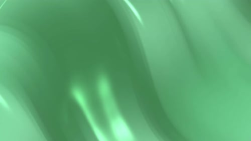 Abstract Dark Green Liquid Flowing Animation