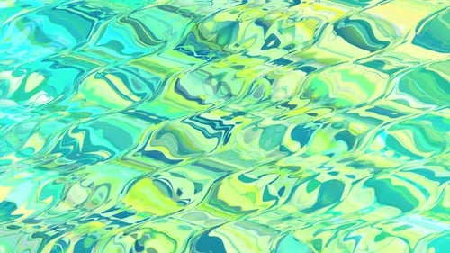 Green Blue Liquid Jelly