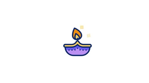 Icône animée Diwali
