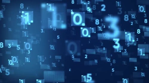Zusammenfassung Dunkelblauer digitaler Grid-Datenstrom-Tunnel in die Kommunikationstechnologie