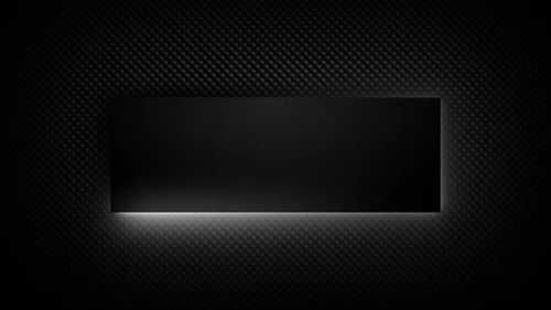 Moldura retangular de néon com efeito brilhante em um fundo abstrato de luxo escuro Banner vazio e brilhante