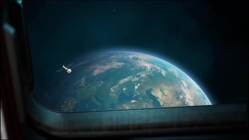 View Of The Planet Earth As Seen From The International Space Station Porthole