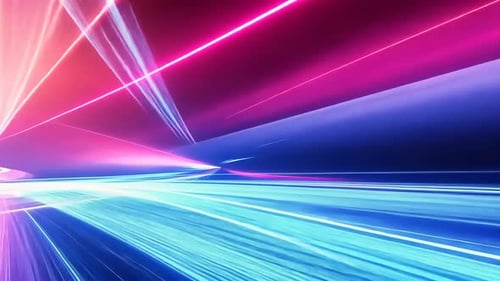 Abstrakte Geschwindigkeitslinien in leuchtenden Farben. Dynamischer, futuristischer und energischer visueller Effekt