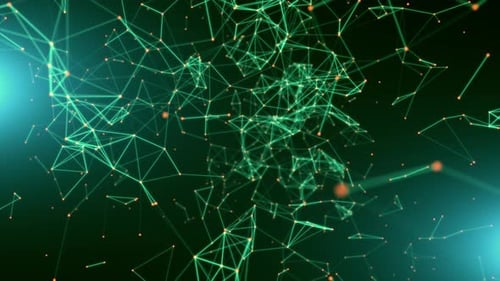 Animated Futuristic Digital Network Background