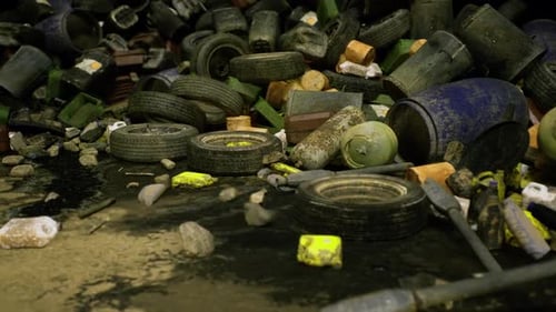 Environmental Pollution: Pile of Trash and Waste
