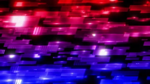 Abstract Glowing Rectangle Shapes Digital Technology Background