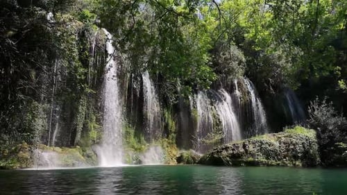 Beautiful Waterfall River Nature Cascade