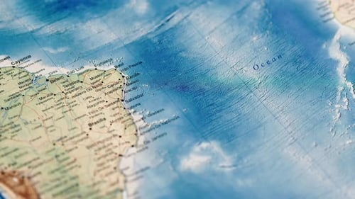 South of America On Atlas