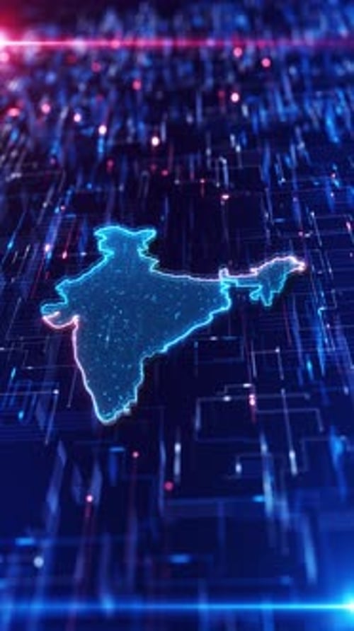 Futuristic Digital Digital Lines Artificial Intelligence Cyber Security Technology Development of Co