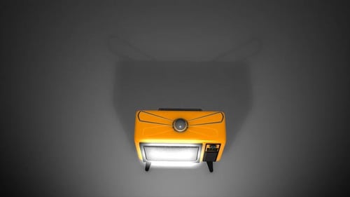 Retro Television Animated Screen Reveal with Green Screen