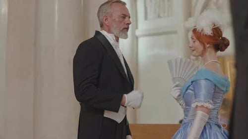Elegant Woman and Gentleman at Period Ball