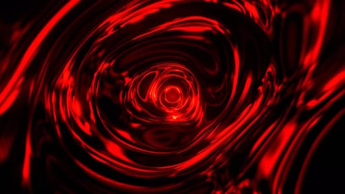 Red Futuristic Fluorescent Liquid Plasma Background Vj Loop In 4K