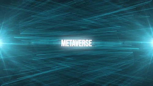 Futuristic Data Network Grid Loop Background