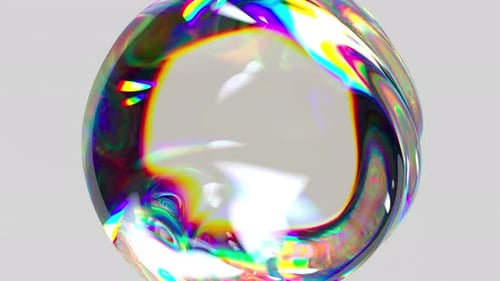 Waving liquid sphere with smooth surface ripples.