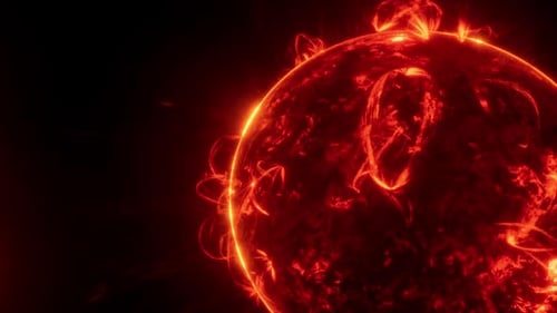 Capturan la ardiente corona del Sol durante un evento de observación solar en un entorno oscuro