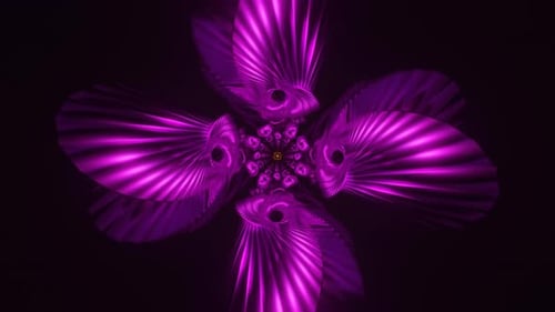 A Colorful VJ Loop Featuring Futuristic Strobe Lights and Abstract Visuals