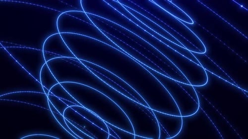 Rotating round high-tech elements, Technology and futuristic concept. hologram HUD circle