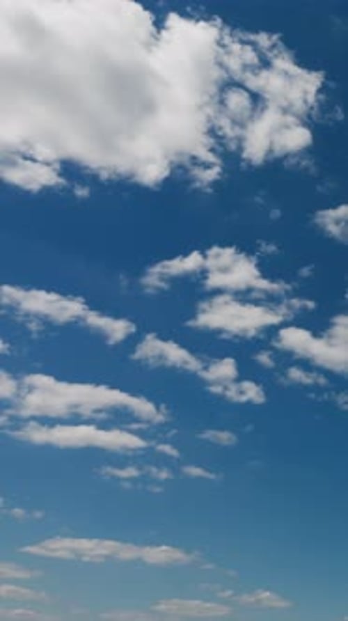 Time Lapse of a Clouds and Blue Sky No Birds No Flicker