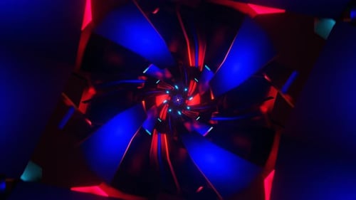 Imágenes fascinantes de un bucle VJ de neón pulsante dinámico