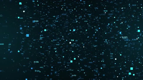 Numerical Data Points Business Corporate Technology Particles Tunnel Digital Background Loop