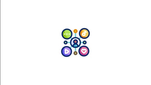 Animiertes Symbol für Inhaltsmedien