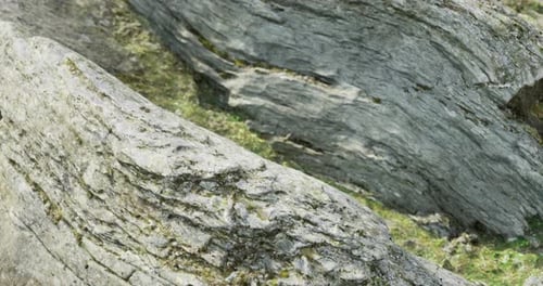 Textured Rock Formations Reveal Natures Artistry in a Serene Landscape