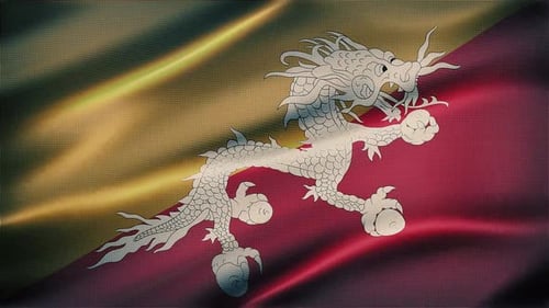 Bhutan Flag Background