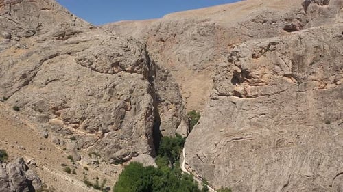 Aerial View Of Giant Rocks