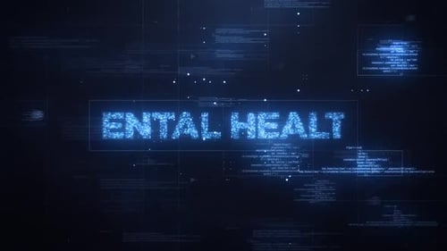 Animated Futuristic Digital Text Reveal with Glitch Effect