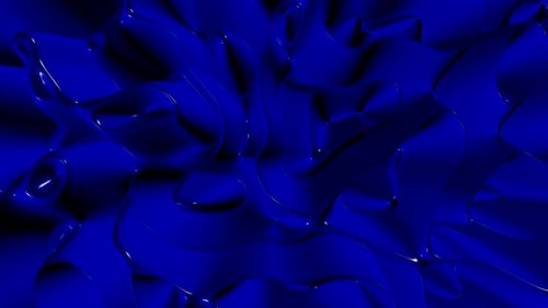 Abstract Blue Liquid Waves Seamless Loop Background Animation