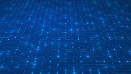 Circuit dynamique avec transmission de données. Intelligence artificielle et apprentissage automatique