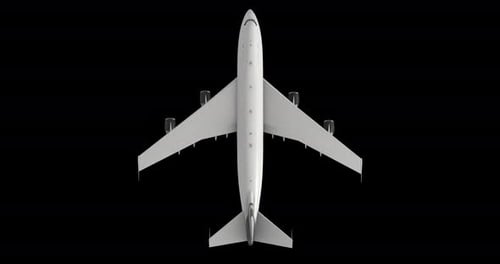 Airliner Flight Top View