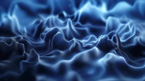 Digital Waves With Dust Looped Background