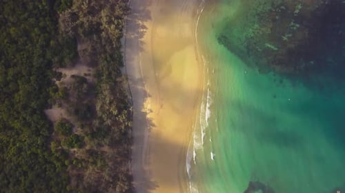 Aerial view of Radical Bay on Magnetic Island, Queensland, Australia.