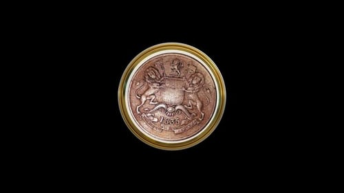 Rotating 3D Historical Coin Emblem Animation