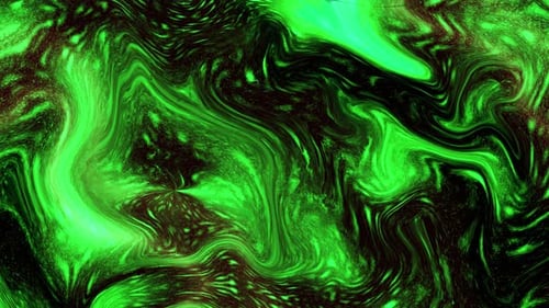 Glitter green liquid