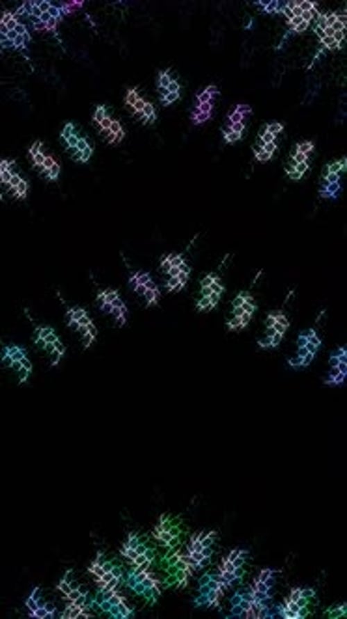 Glowing Futuristic Hexagon Grid Animation