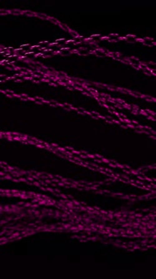 Pink Neon Chains Fluid Abstract Revealing Background Transition