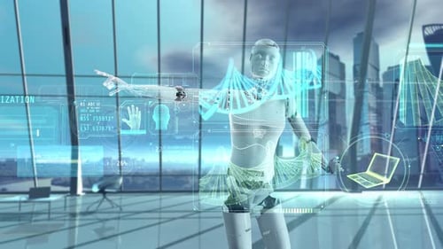 Android Works On A Holographic Panel With DNA